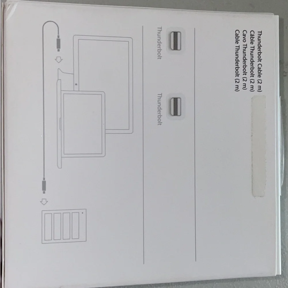 Thunderbolt Cable for compatible Mac computers
